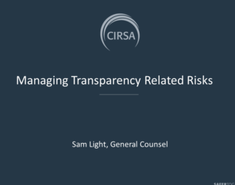 Managing Transparency Related Risks