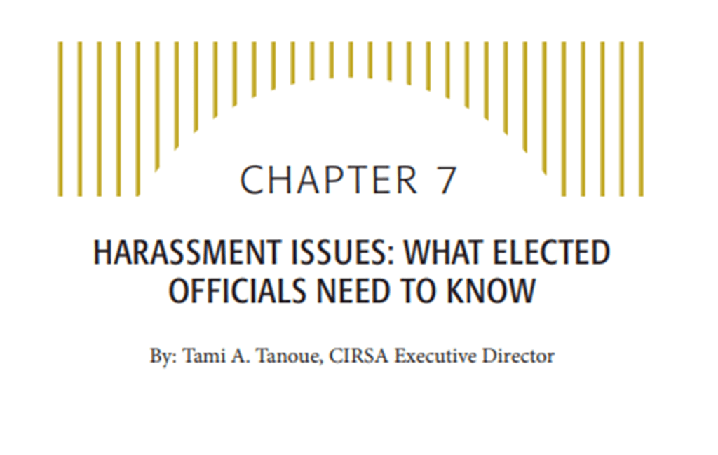 Harassment Issues: What Elected Officials Need to Know